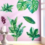 Amaonm Removable 3D Nordic Green Plants Fresh Leaves Wall Decals Nursery Decor Leaf Wall Stickers DIY Wall Art Decor Decoration Sticker for Home Living Room Girls Bedroom Offices Green SK9239 - Image 6