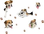 OSALADI Dog Wall Sticker Vinyl Removable Art for Living Home Decoration Wall Decals Wallpaper size 50x70 sk7117 - Image 5