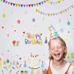 Balloon Cake Birthday Party Vinyl Wall Decal PVC Home Sticker House Paper Decoration Wallpaper Living Room Bedroom Kitchen Art Picture DIY Murals Girls Boys Kids Nursery Baby Playroom Decor size 60x90 abq9704 - Image 4