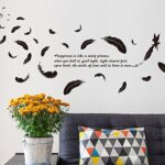 Black Wall Stickers for Home Decor, Living Room Background Decoration, Wallpaper Sticker size 50x70 xh3639c - Image 3