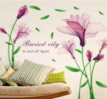 Purple Flowers Fantasy Vinyl Wall Decal PVC Home StickerDLX6012 - Image 5