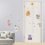 growth chart for kids,Kitten height wall sticker, children's room Sk9152 - Image 2