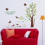 Asmi collection PVC Wall Stickers Royal Tree Birds XY1005