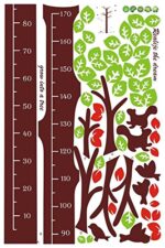 WandSticker4U - Peel and Stick- Happy Tree Height Chart | Size:140 x 200 cm | removable Wall Sticker Growth Chart for Nursery, Bedroom, Baby Room children's room - Image 6