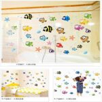 Bathroom Cartoon Wall Sticker Smudged Seaworld Swimming Pool Background Waterproof PVC Wall Sticker Am804 Halibut - Image 4