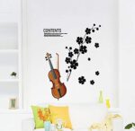 Ay934 TBOP Home Music Violin Wall Sticker - Image 8
