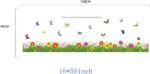 BEST OF BEST Wild Flowers Butterfly Wall Sticker Home Decal Removable PVC Murals Wallpaper Girls Boys Kids Baby Nursery Bedroom Living Room Bathroom Kitchen Window Playroom Decor - Image 5