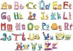 Hinleise Wall Stickers English Alphabet Letters Stickers Cute Cartoon Art Mural Decal for Kids Bedroom Nursery Classroom Early Education Removable Wall Decoration 45 60Cm - Image 5