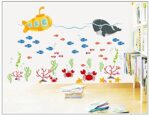 DNVEN 54.3 x 35.0 inches Vinyl Wall Decals Tropical Fish Coral Underwater Removable Decor for Bedrooms, Kids Rooms, Nursery - Image 4