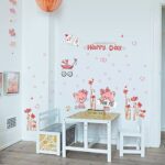 Eva Luvgreen Wallsticker Cat/ Cat Happy Day Pink Size L Wall Sticker/ Wall Sticker/ Wallpaper Sticker/ Wall Paper Sticker/ Wall Sticker/ Wall Sticker/ Bedroom Wall Sticker/ Living Room Wall Sticker size 50x70 xls7097 - Image 3