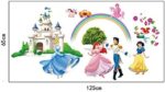 Ufingo Princess Castle Princess and Prince Wall Decals, Children's Room Nursery Removable Wall Stickers Murals , - Image 6