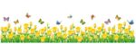 BEST OF BEST Little Yellow Flower Butterflies Baseboard Skirting Line Vinyl Wall Sticker Ay7025 - Image 5