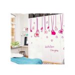 Red Love Hollow Heart Skirting Lines Wall StickerAy7202 - Image 4