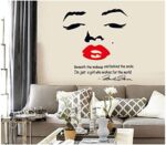 Ay7165 Marilyn Monroe Wall Art Sticker Decal Home Diy Decor Wall Mural Removable Room Decal Sticker - Image 2