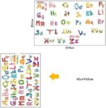 Ay6074 Wall Stickers for Kids Nursery Alphabet Pure Color - Image 6
