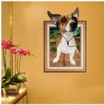 Plus Nao Wall Sticker Dog Photo Frame Picture Frame Trick Art 3D 3D 3D Flying, - Image 4