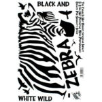 PRAVÃ‚® Zebra Bird Pattern Living Room Bedroom Removable Wall Sticker Decal Wallpaper size 60x90  dlx6018 - Image 2