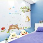 Bench Cat Print Wall Background Adesivo Decal Wallpaper 70 x 50 cm lm7001 - Image 2