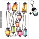 Fashion arab droplight Wall Stickers For Living Room Diy 3d Home Decor JM7342 - Image 7