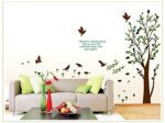 Asmi collection PVC Wall Stickers Royal Tree Birds XY1005 - Image 4