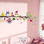Owls on the tree wall stickers ZY1012 - Image 3