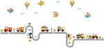 Cartoon Car Road Wall Stickers Removable Wall Decals Home Decor PVC Art Mural Baby Boys Girls Kids Bedroom Kitchen Decoration Wall Stickers Posters - Image 5