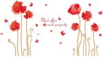 Beautiful Flowers Butterflies Trees Wall Stickers XL8159 - Image 5