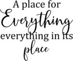 AWSN Inspirational motivational Lettering quotes Wall Decor for Women Boys Girls Kids Living Room bedroom Playroom Nursery Room Wall Stickers Decoration- A Place for Everything and Everything in - Image 6
