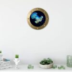Wall Art Sticker Nautical Submarine Window Ocean World Jellyfish VC Wall Decal Wallpaper for Baby Kids Bedroom Living Room - Image 3