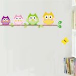 Owl Singing on Colorful Tree with Butterflies - Image 4