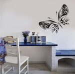 Black Beautiful Aesthetic Butterfly Peel and Stick Removable Vinyl Wall Decals for Window Bedrooms Living Rooms Kids Rooms Nursery size 50x70 xy6032 - Image 2