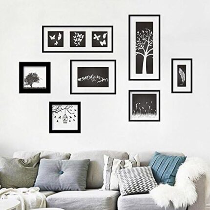 Who's Store Wall Sticker Wall Sticker Wall Mural Stickers Stylish Monochrome Monotone Black North 欧風 60*90 cm