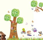 DIY Removable Wall Stickers For Children room Home Decor -Big tree grass - Image 2
