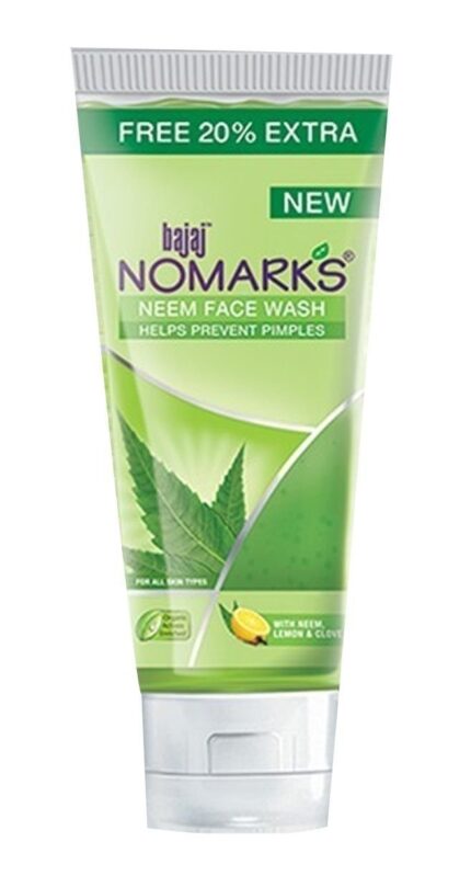 BAJAJ NO MARKS NEEM FACE WASH PIMPLE 50GM '2