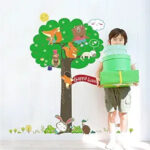 Sk9055 Squirrel Tree Wall Sticker - Image 2