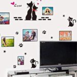 Cat Wall Stickers Cartoon Love Cat Photo Frame size 50x70 am7051 - Image 5