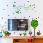 Green Garden PVC Wall Stickers Living Room Bedroom Children's Room Background Decoration size 50x70 sk7083 - Image 4