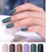 Matte Effetc Nail Polish pack of 6 pec rendom colors - Image 2