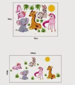 NC5070-10 Cartoon Animals Wall' Wall Sticker - Image 2