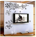 Dm577004 Black Butterflies and Tree Vine creative fashionable combination wall sticker - Image 3