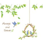 Decals Design 'Always and Forever Birds Nest and Leaves' Wall Sticker DM570012 - Image 4