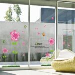 Wall Stickers - Flowers, Plants, English Letters - Stylish Wall Stickers - Alphabet Wall Decals - Perfect for Toilets, Entrances, Bedrooms, Windows, Mirrors - Cute Pink - Flowerbeds, Flower Gardens size 45x60 ay650a - Image 7