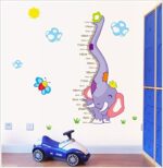 Ufingo Cartoon Elephant Height Chart Decals, Children's Room Nursery Removable Wall Stickers Murals - Image 2