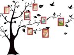 WJNY Picture Frame Set,Frame Black Tree Wall Stickers, 7-Pack Picture Frame Collage Picture Frame Wall Gallery Kit For Wall And Home, 6 Colors (Color : Style C) - Image 3