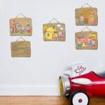 Wall Sticker The Three Little Pigs Children's Home Decor Living Room Bedroom Door Girls Kids Rooms DIY Wall Decals size 60x90 sk9261 - Image 2