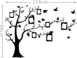 WJNY Picture Frame Set,Frame Black Tree Wall Stickers, 7-Pack Picture Frame Collage Picture Frame Wall Gallery Kit For Wall And Home, 6 Colors (Color : Style C) - Image 2