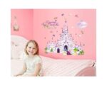 Cartoon Castle Wall Decal Home Sticker Paper Removable Living Room Bedroom Art Picture DIY Mural Girls Boys Kids Nursery Baby Playroom Decoration  size 60x90  df5079 - Image 3