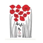 Tc976 Rote Mohnblumen-Blumen-Niederlassung Blumen Wandtattoo Aufkleber Abziehbilder Wohnkultur Stilvolle moderne Blumen Living Schlafzimmer Dekoration Küche - Image 2