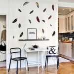 Lichi DIY Dream Feathers Wall Sticker for Home Room Decor size 50x70 sk7086 - Image 3