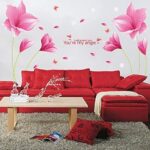 Pink orchid flower wall stickers living room sofa tv background wall stickers romantic bedroom bedside marriage room klimts Pink orchid flower wall stickers living room sofa tv background wall stickers romantic bedroom bedside marriage room klimts - Image 3